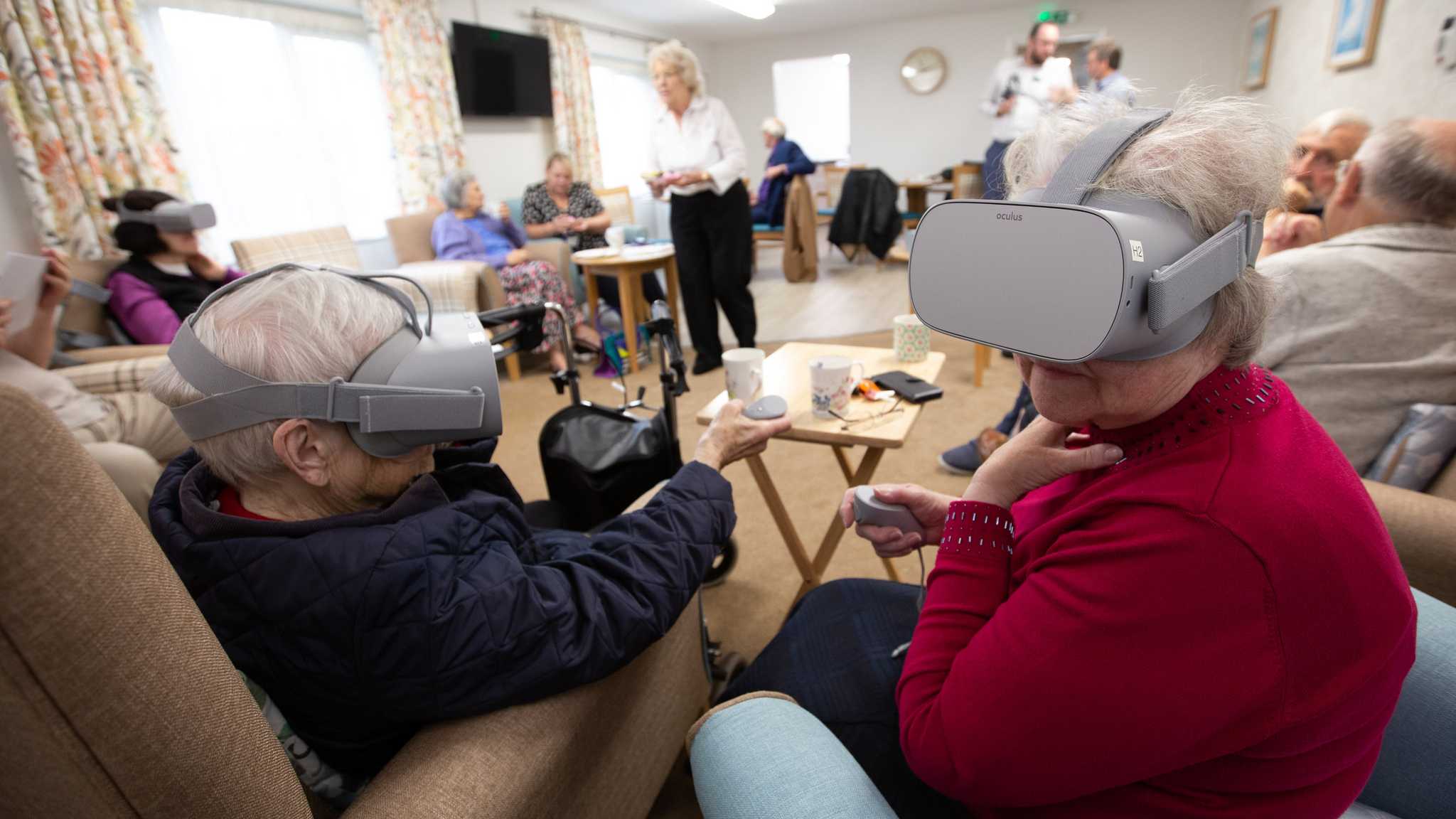Customers using VR