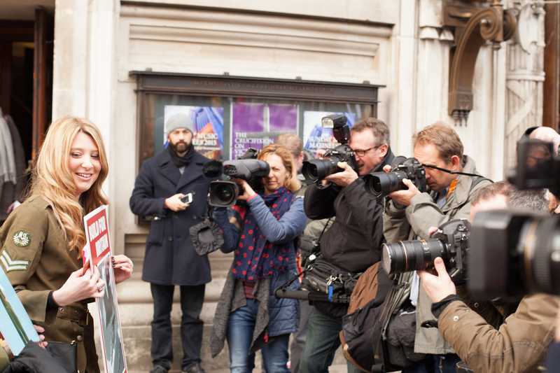 Photographers in London, taking pictures